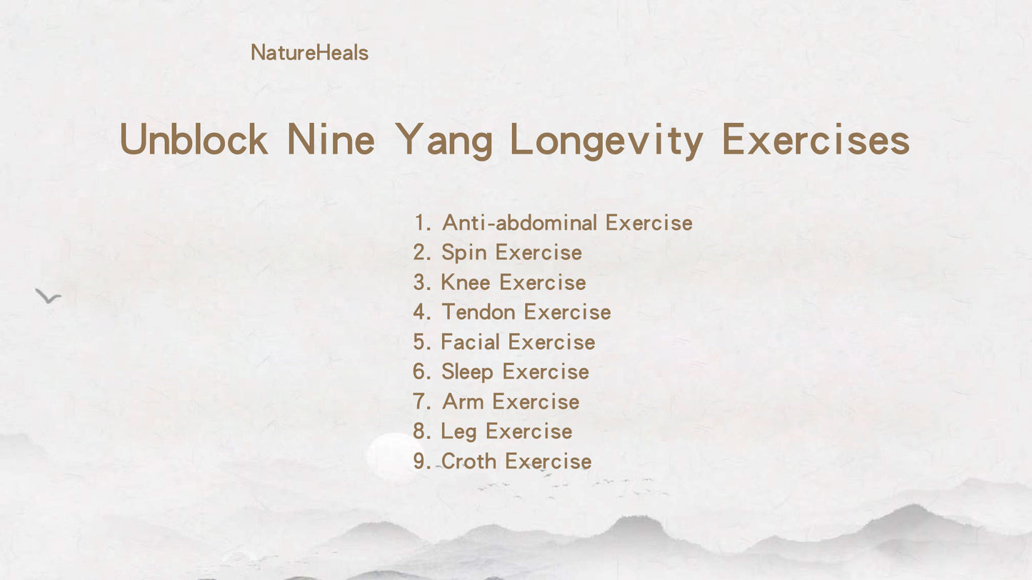 Longevity Exercises Rise up Chi Unblock Meridians