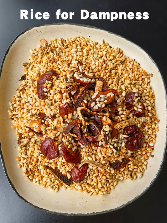 Rice Spleen Tea for Dampness Swelling Cough Digestion for Summer time